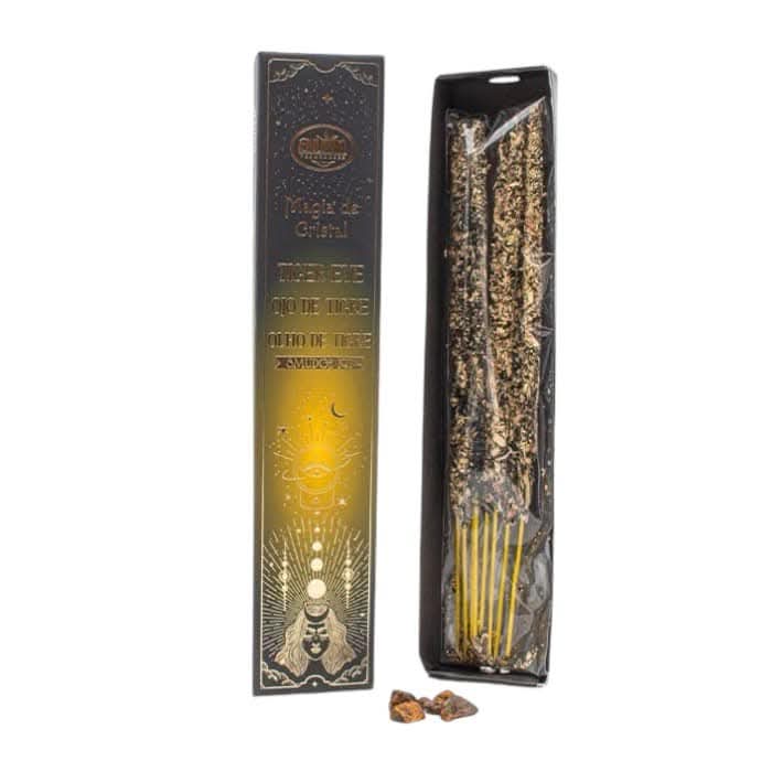 Incenso Aum com Cristal Olho de Tigre