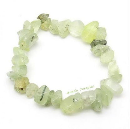 Pulseira Chips Jade Prehnite