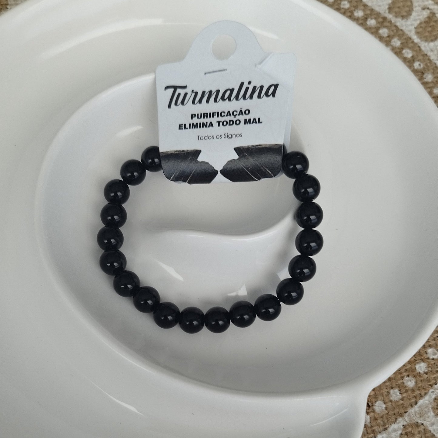 Pulseira de Turmalina Negra