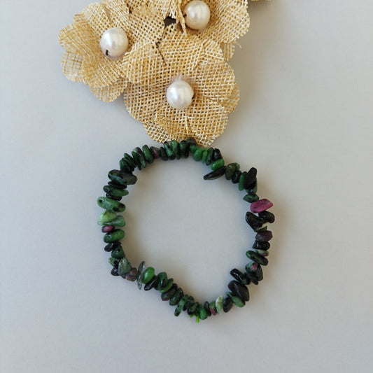 Pulseira Chips Zoisita
