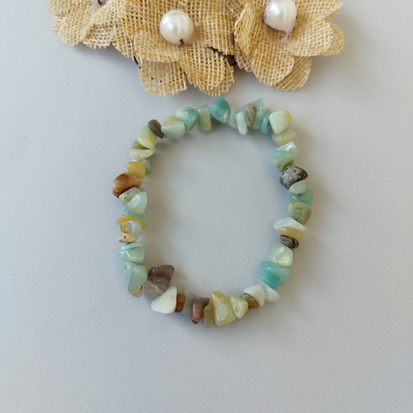 Pulseira Chips Amazonite